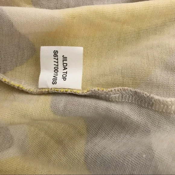 Diane Von Furstenberg Vintage Yellow Mod Wrap Top - Picture 8 of 8